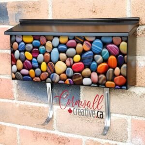 Beautiful Colorful Rocks And Pebbles Wall-mounted Townhouse Mailbox Cover