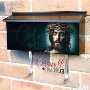 Jesus Christ Wearing A Crown Of Thorns Wall-mounted Townhouse Mailbox Cover