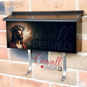 Jesus Christ Wearing A Crown Of Thorns 2 Wall-mounted Townhouse Mailbox Cover