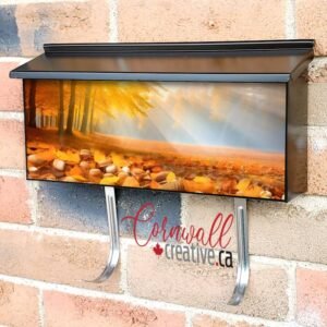 Autumnal Trees In An Outdoor Park On A Beautiful Bright Day Wall-mounted Townhouse Mailbox Cover