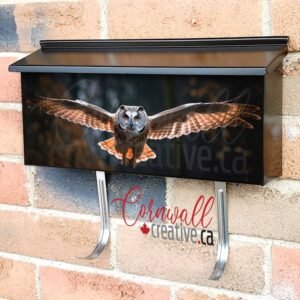 Beautiful Owl Flying In The Autumn Forest Wall-mounted Townhouse Mailbox Cover