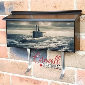 Military Nuclear Submarine Floating Wall-mounted Townhouse Mailbox Cover