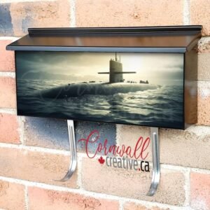 Generic Military Nuclear Submarine Floating Wall-mounted Townhouse Mailbox Cover