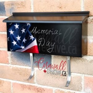 Memorial Day Scene Wall-mounted Townhouse Mailbox Cover