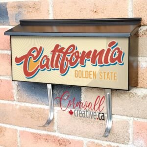 US States California Wall-mounted Townhouse Mailbox Cover