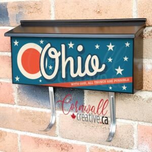 US States Ohio Wall-mounted Townhouse Mailbox Cover