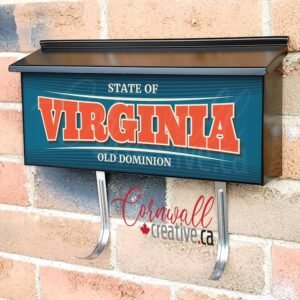 US States Virginia Wall-mounted Townhouse Mailbox Cover