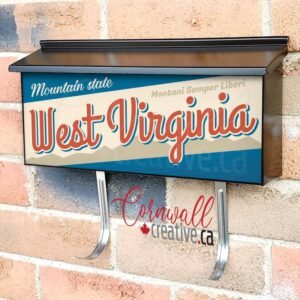 US States West Virginia Wall-mounted Townhouse Mailbox Cover