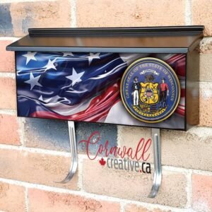 US States Wisconsin State Seal Wall-mounted Townhouse Mailbox Cover