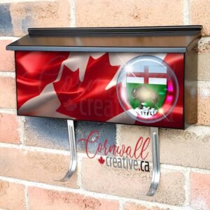 Canadian Province Manitoba Seal on Silk Flag Wall-mounted Townhouse Mailbox Cover