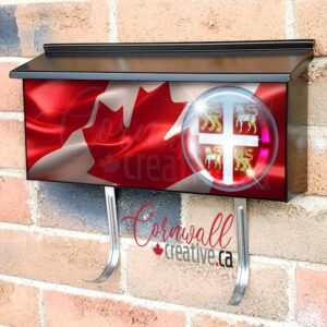 Canadian Province Newfoundland and Labrador Seal on Silk Flag Wall-mounted Townhouse Mailbox Cover