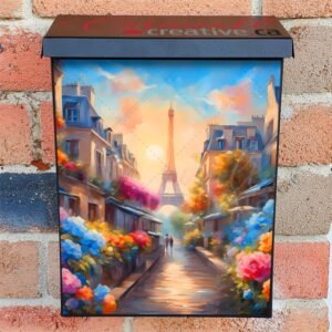 Summertime Paris Colonial Mailbox Cover