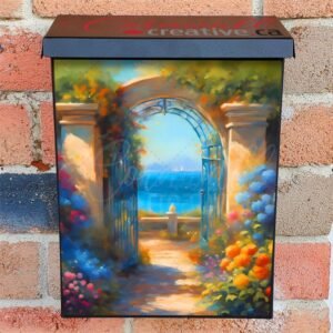 Beautiful Mediterranean Gate Colonial Mailbox Cover