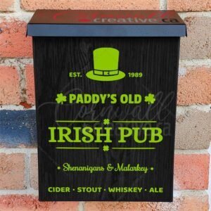 Irish Pub Sign Colonial Mailbox Cover