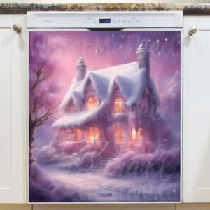 Snowy Christmas Morning 2 Magnetic Dishwasher Door Cover