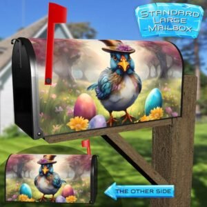 Easter Bird in Top Hat Rural Farm Mailbox Cover