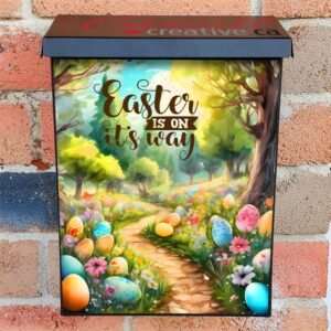 Easter is on It’s Way Colonial Mailbox Cover