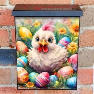 Little Easter Rooster Colonial Mailbox Cover