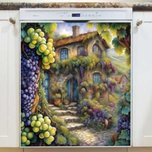 Tuscan Winery Cottage Magnetic Dishwasher Door Cover