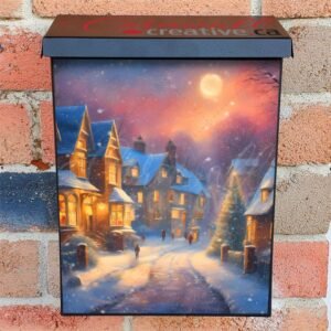 Victorian Town Christmas Colonial Mailbox Cover