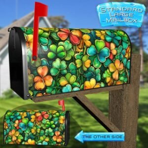 St. Patrick’s Day Shamrocks Rural Farm Mailbox Cover