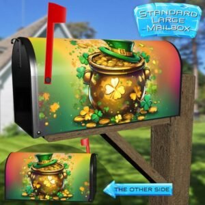 St. Patrick’s Day Gold Pot Rural Farm Mailbox Cover