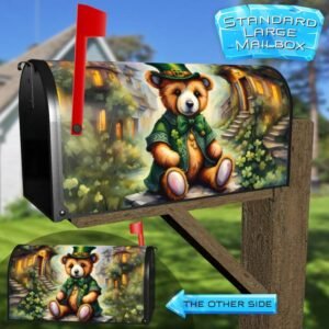 St. Patrick’s Day Irish Teddy Bear Rural Farm Mailbox Cover