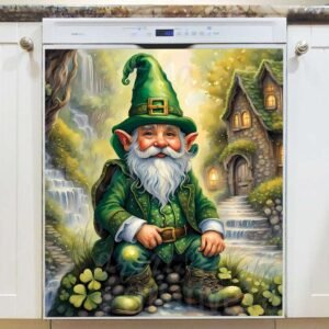 St. Patrick’s Day Irish Gnome Magnetic Dishwasher Door Cover