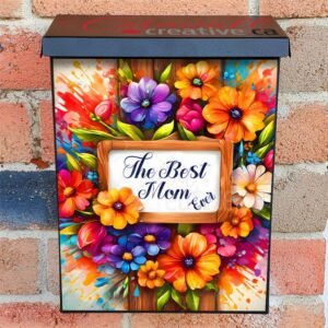 Mother’s Day Sign with Flowers Colonial Mailbox Cover