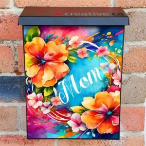 Pretty Mother’s Day Wreath Colonial Mailbox Cover