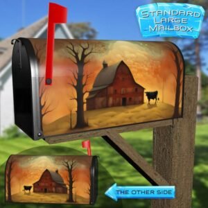 Prim Country Farmhouse Rural Farm Mailbox Cover