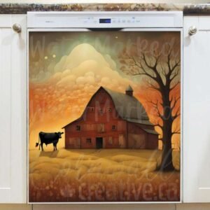 Prim Country Farmhouse Magnetic Dishwasher Door Cover