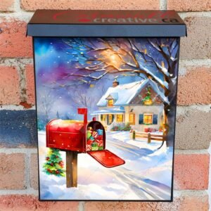 Christmas Mailbox and a Cottage Colonial Mailbox Cover