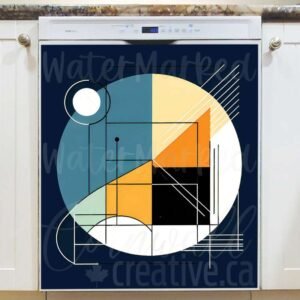 Minimalist Zen Art Magnetic Dishwasher Door Cover