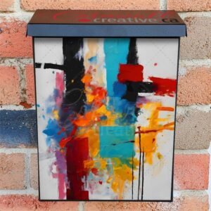 Minimalist Abstract Art Colonial Mailbox Cover