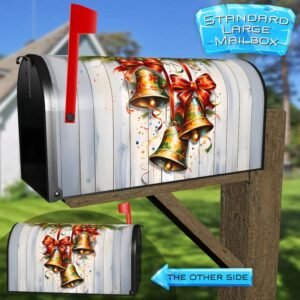 Christmas Bells Rural Farm Mailbox Cover