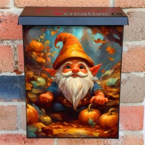 Cute Autumn Gnome Colonial Mailbox Cover