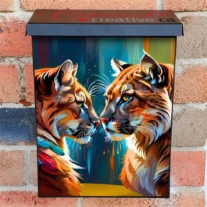 Pretty Horse Couple Colonial Mailbox Cover