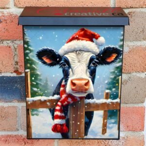 Buttercup is Waiting for Santa Colonial Mailbox Cover