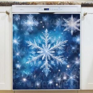 Beautiful Snowflakes 2 Magnetic Dishwasher Door Cover