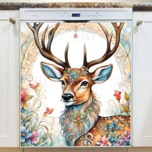 Victorian Santa Portrait Magnetic Dishwasher Door Cover