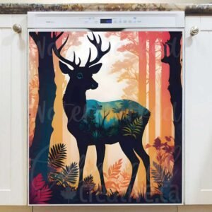 The Spirit of the Forest Magnetic Dishwasher Door Cover