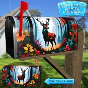 Beautiful Male Deer Rural Farm Mailbox Cover