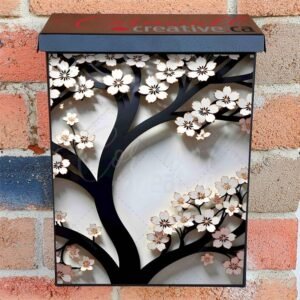 Blooming Cherry Tree Colonial Mailbox Cover