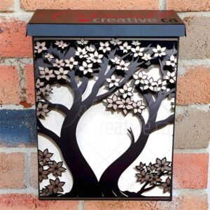 Blooming Spring Cherry Tree Colonial Mailbox Cover