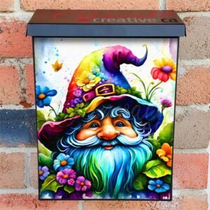 Cute Spring Gnome 2 Colonial Mailbox Cover
