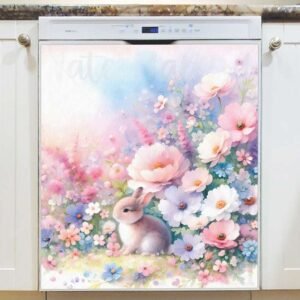 The First Bunny of the Spring 2 Magnetic Dishwasher Door Cover