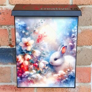Summer Morning Bunny Colonial Mailbox Cover