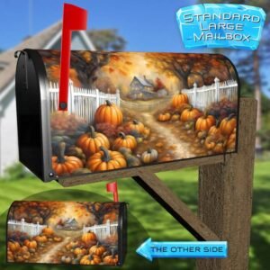 Pumpkin Patch at the Cottage Rural Farm Mailbox Cover