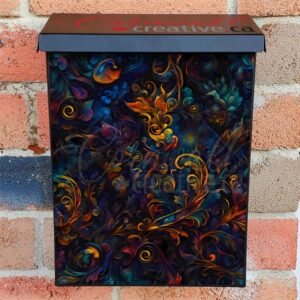 Indian Flower Pattern Colonial Mailbox Cover